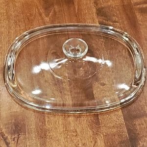 Pyrex DC 1 1/2 C Clear Oval Glass Replacement Lid